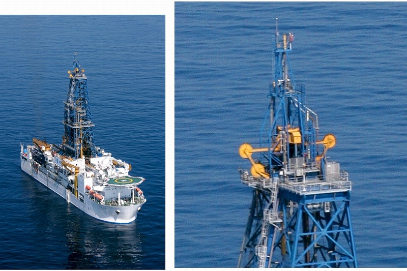 Mobile PDCE test rig on crane basket