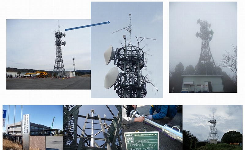 PDCE on communication tower and antenna structure